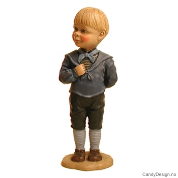 Carl Larsson figur  Gutt med bil