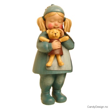 Mona Lærum enkle figurer - Pike med bamse