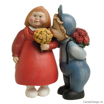 Mona Lærum par - Rundbrenneren m/pike i rødt