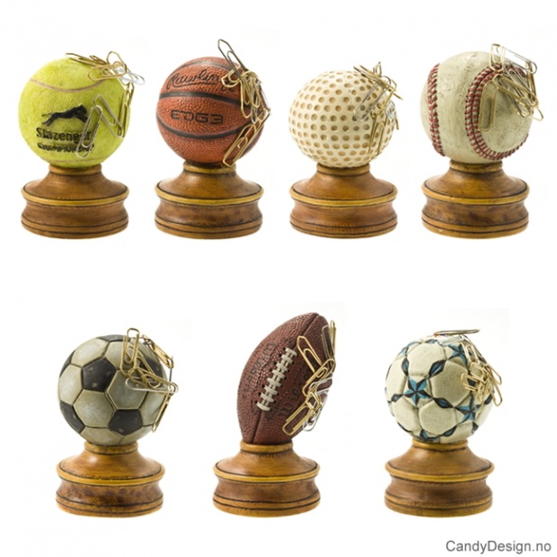 Store magnetballer med stand - Assortert