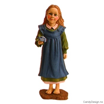 Pike med blomsterbukett