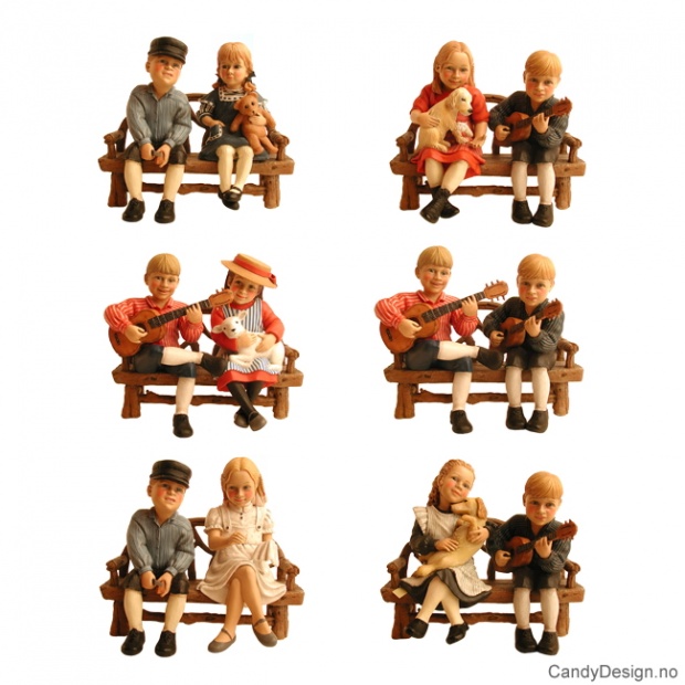 Carl Larsson barn assortert - uten benk