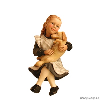 Carl Larsson barn - Pike med dachshund