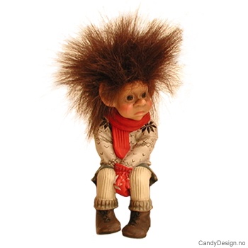 Kantsittende vintertroll - Genert trollpike