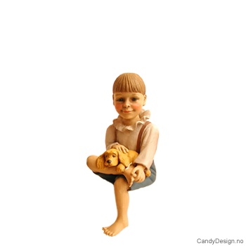 Carl Larsson - Gutt med hund