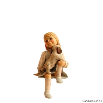 Carl Larsson - Pike i blått med hund