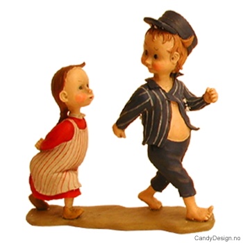 Sommerbarn Pål og Kari  Pål og Kari på vei