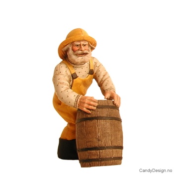 Medium fisker med tønne