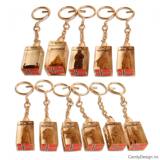 Viking symboler nøkkelring