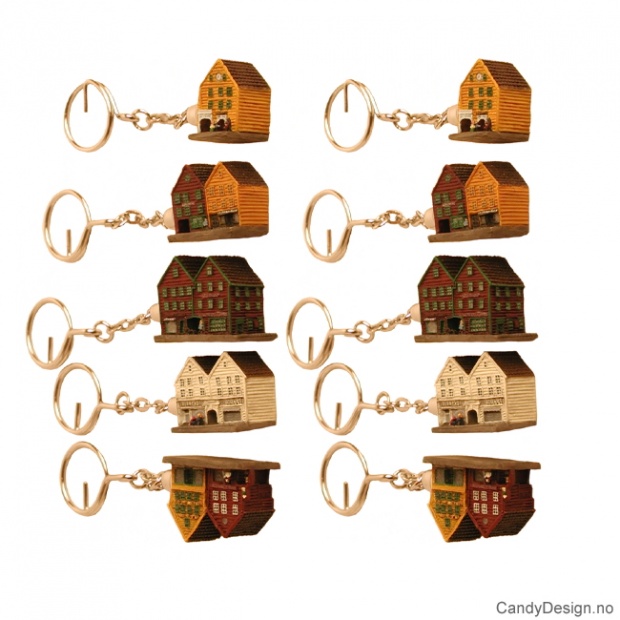 Nøkkelring - Bryggen i Bergen