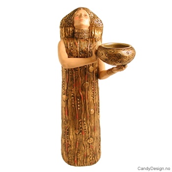 Gustav Klimt - kvinne med lysholder