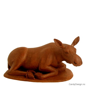 Liggende elgku suvenir - stor