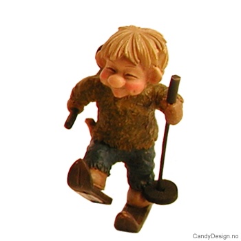 Vinter troll på ski