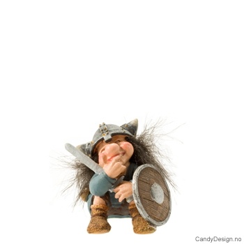 Vikingtroll suvenir sittende