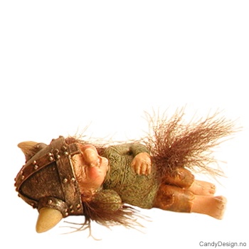 Lite liggende suvenir vikingtroll