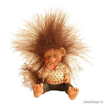 Småtroll suvenir - Sittende