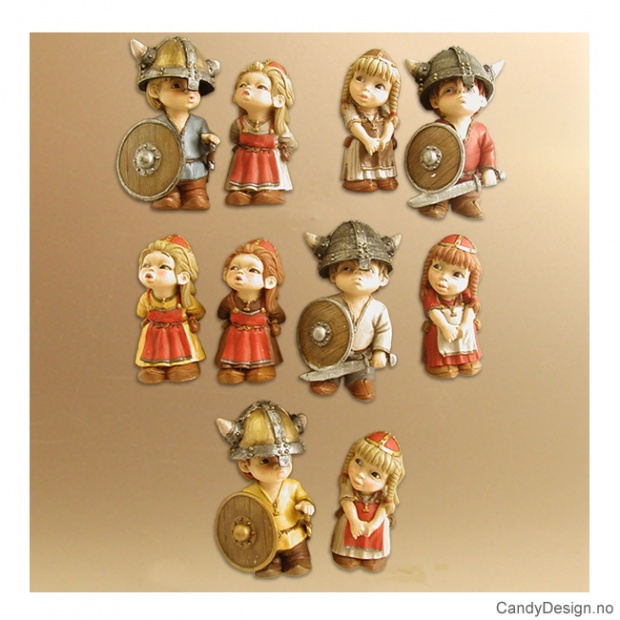 Suvenir Vikingmagneter assortert