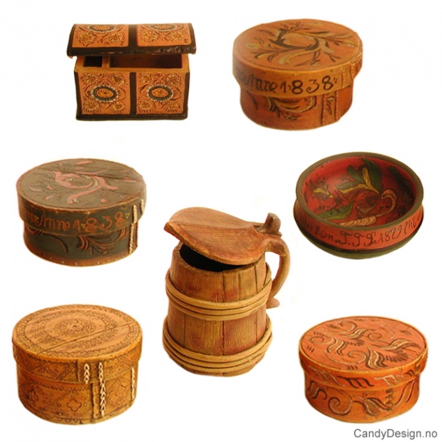 Antikke miniatyrer assortert