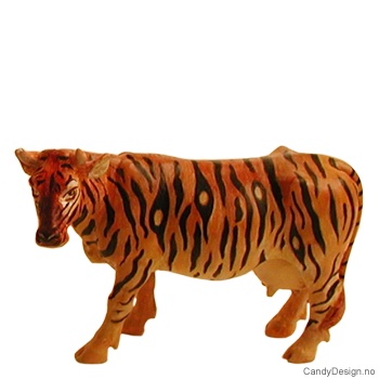 Ku med tiger mønster