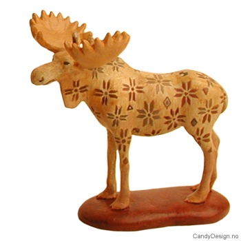 Elg med lys med selbumønster