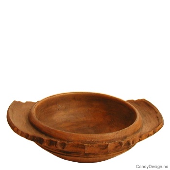 Antikvitet medium brun  Øreskål