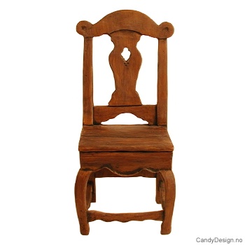 Antikviteter medium brun - Stol