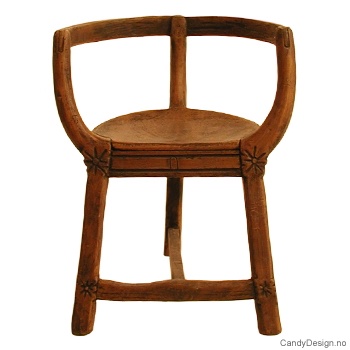 Antikviteter medium brun - Drakestil stol