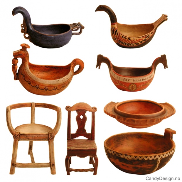 Antikviteter medium farge assortert