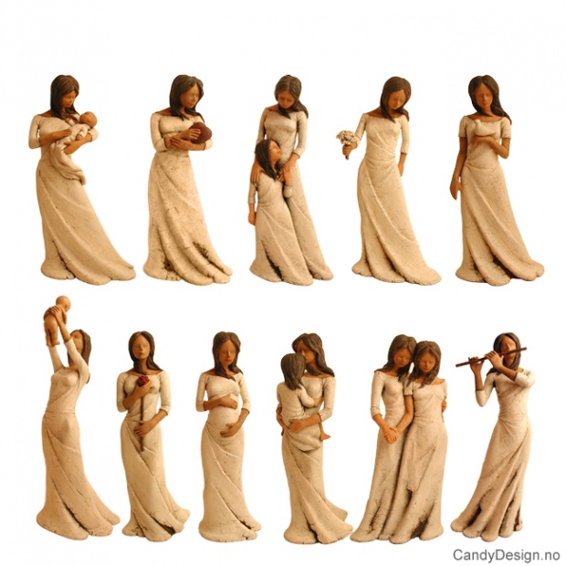 Assorterte damer  mini figur