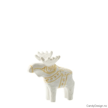 Hvit elg figur