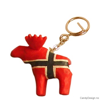 Elg nøkkelringer assortert