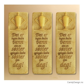 Kjærlighetsord magnet - Det er ingen bedre venn enn en søster og ingen bedre søster enn deg