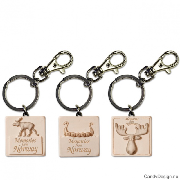 Nøkkelringer - kun elg, elghode og vikingskip