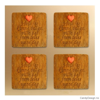 Magnetplate med kjærlighetstekst - Hvis jeg kunne valgt, ville jeg fremdeles være deg