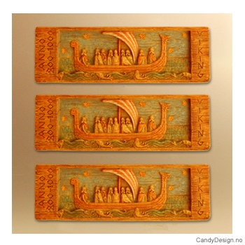 Langskip vikingmagnet