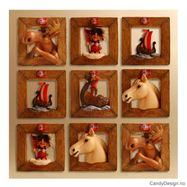 Vindusmagnet assortert