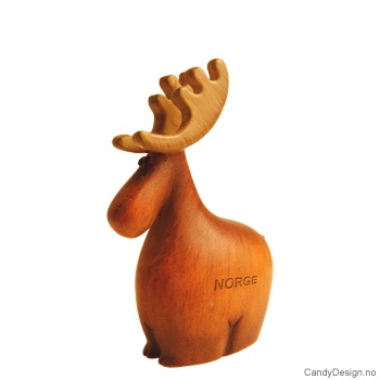 Reinsdyr suvenir figur med tekst NORGE