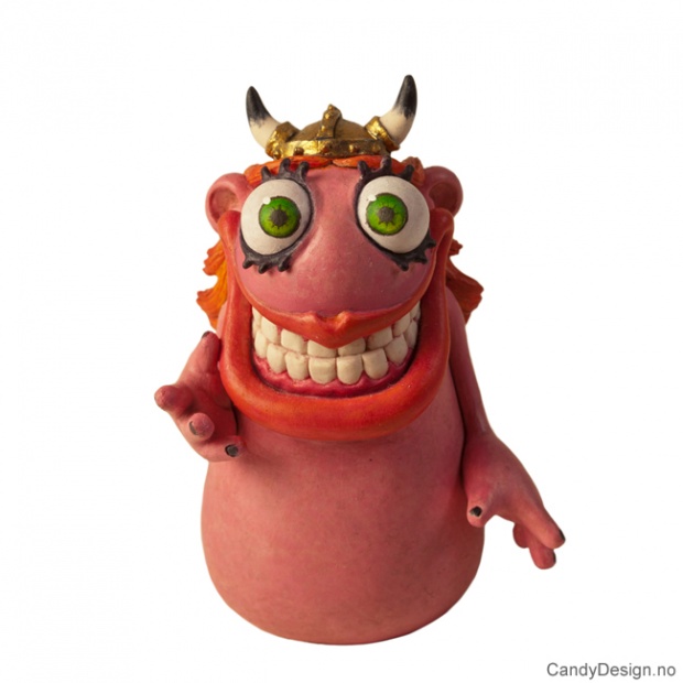 Karikerte vikingfigurer