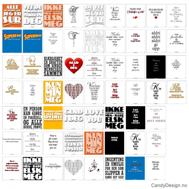 Kjøleskapsmagneter i gummi med visdomsord
