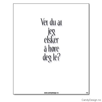 Kjøleskapsmagnet i gummi med visdomsord - Vet du at jeg elsker å høre deg le