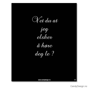 Kjøleskapsmagnet i gummi med visdomsord - Vet du at jeg elsker å høre deg le