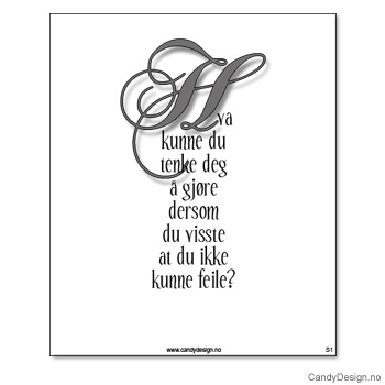 Kjøleskapsmagnet i gummi med visdomsord - Hva kunne du tenke deg å gjøre dersom du visste du ikke kunne feile