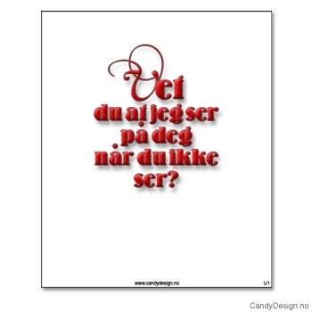 Kjøleskapsmagnet i gummi med visdomsord - Vet du at jeg ser på deg når du ikke ser