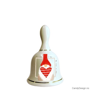 Stor bjelle med julemotiv