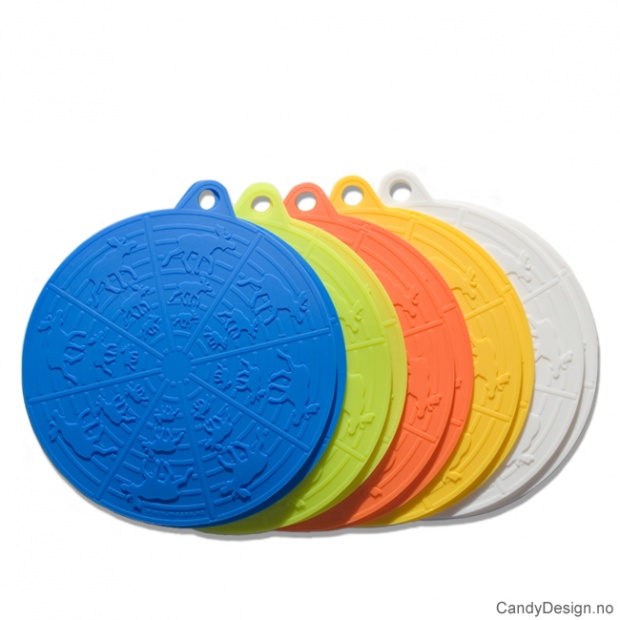 Grytelapper i silikon med elg