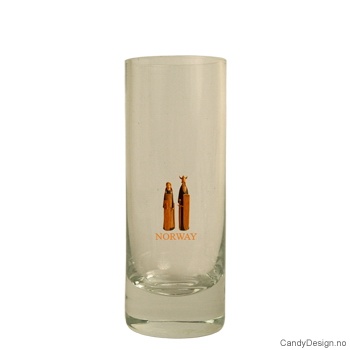Høyt shotglass - To vikinger