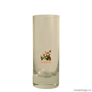 Høyt shotglass - Jeger og elg