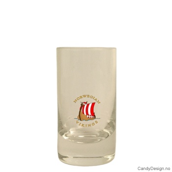 Lavt shotglass - Vikingskip