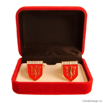 Mansjettknapper - Norsk løve skjold