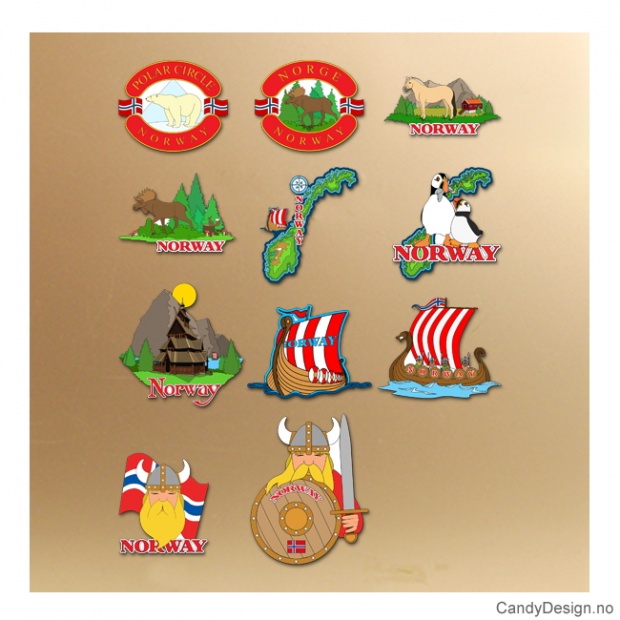 Magneter i silikon med Norway